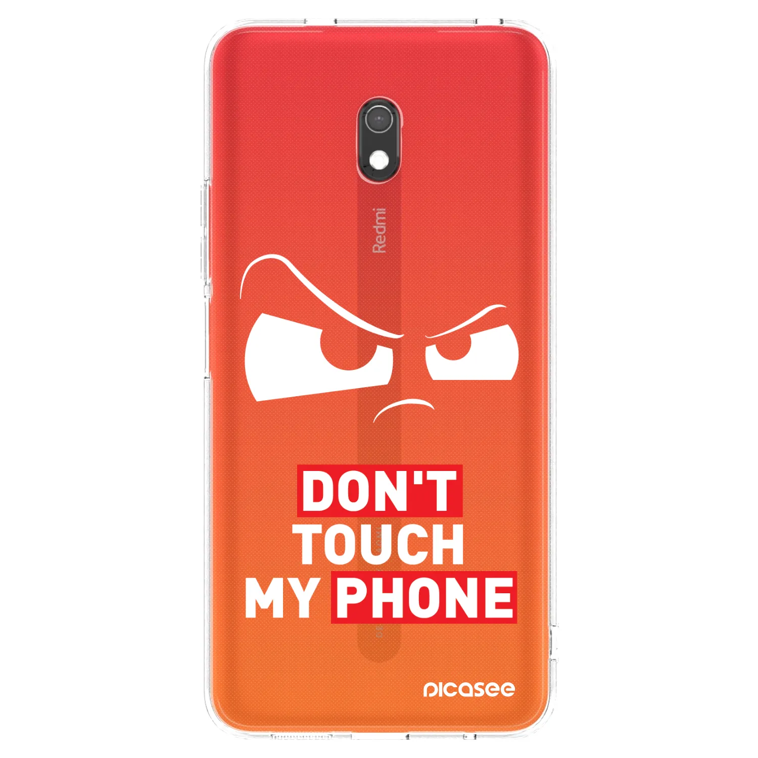 Picasee silikónový prehľadný obal pre Xiaomi Redmi 8A - Cloudy Eye - Transparent