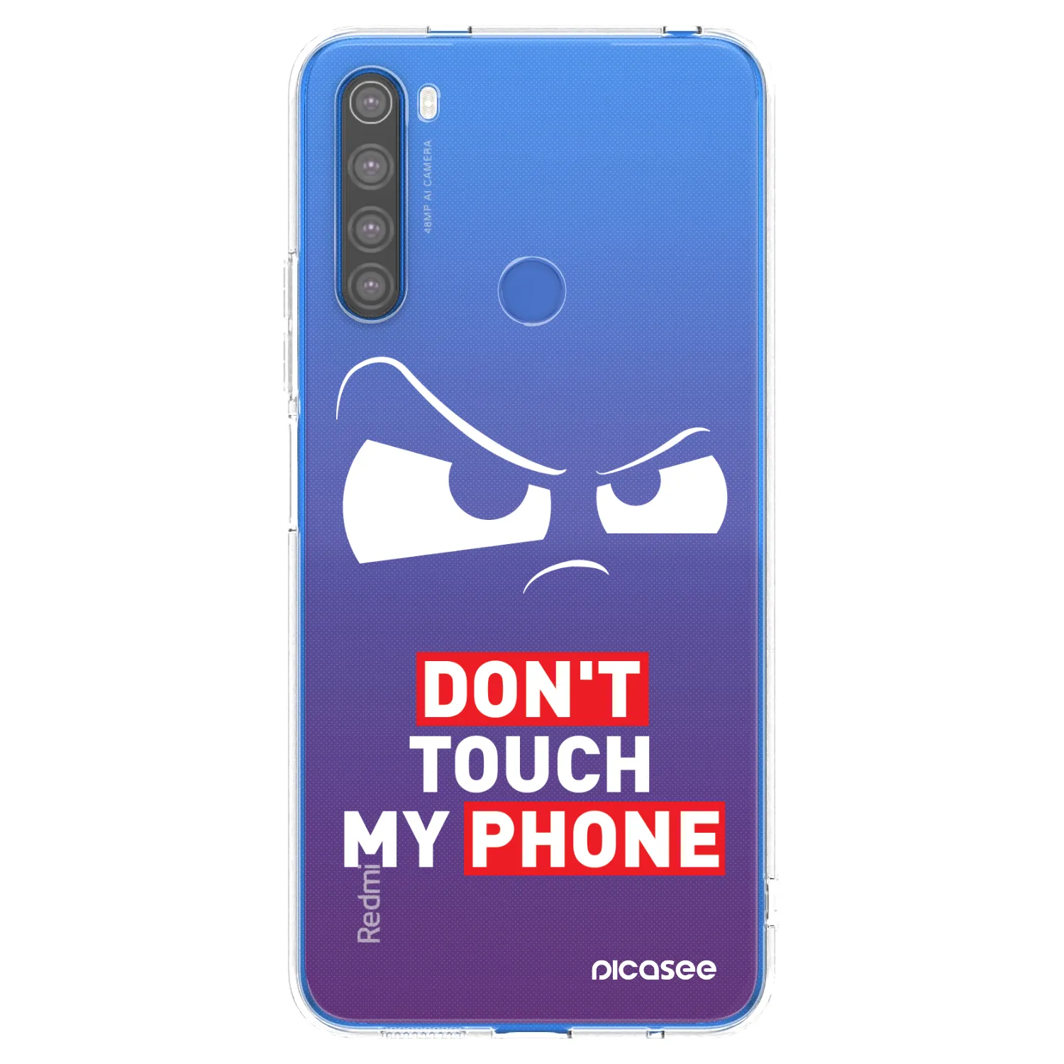 Picasee silikónový prehľadný obal pre Xiaomi Redmi Note 8T - Cloudy Eye - Transparent