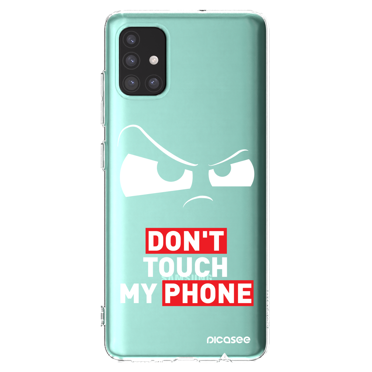 Picasee silikónový prehľadný obal pre Samsung Galaxy A51 A515F - Cloudy Eye - Transparent