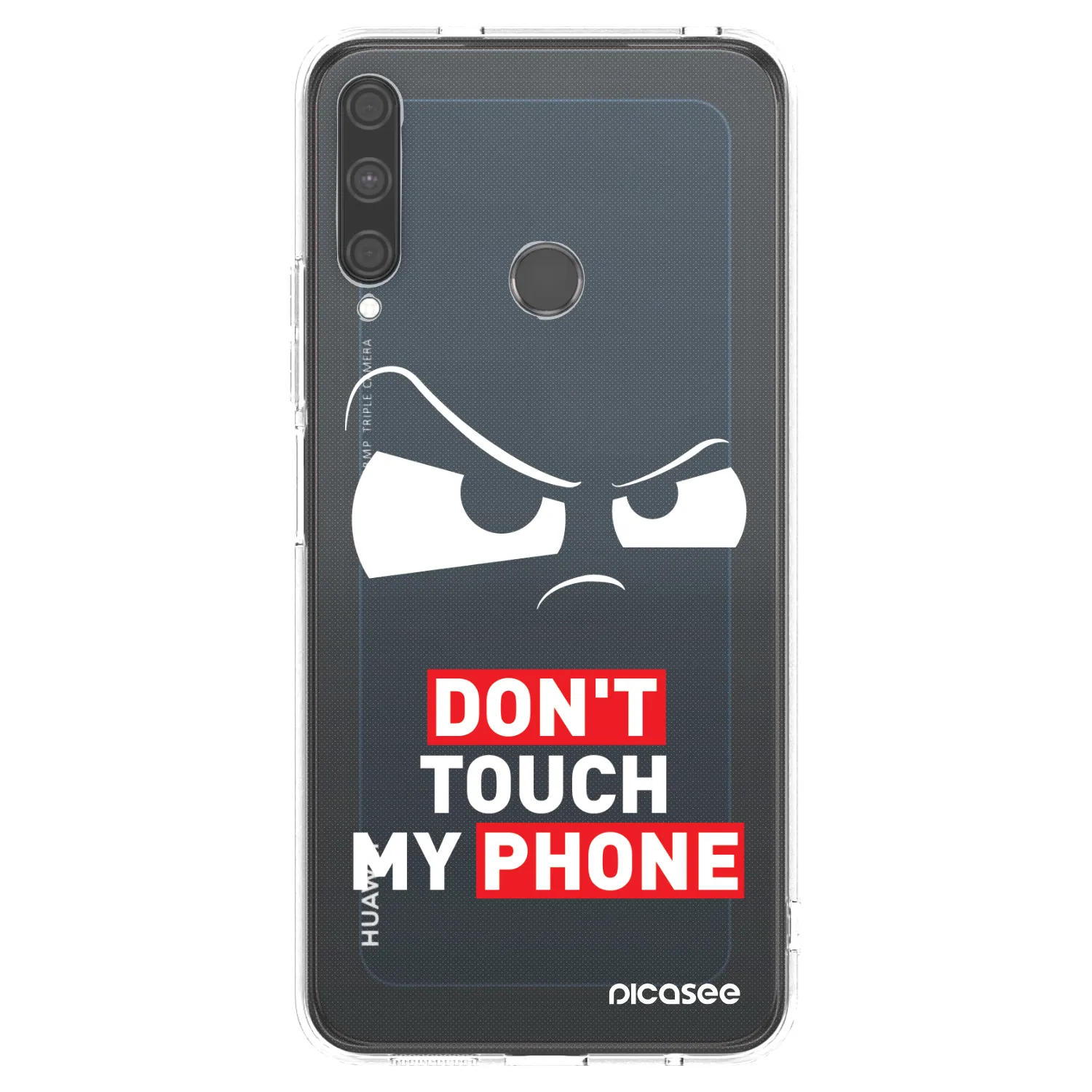 Silikónový prehľadný obal pre Huawei P40 Lite E - Cloudy Eye - Transparent