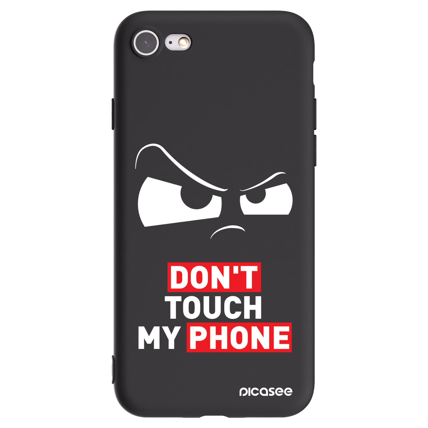 Picasee silikónový čierny obal pre Apple iPhone SE 2020 - Cloudy Eye - Transparent