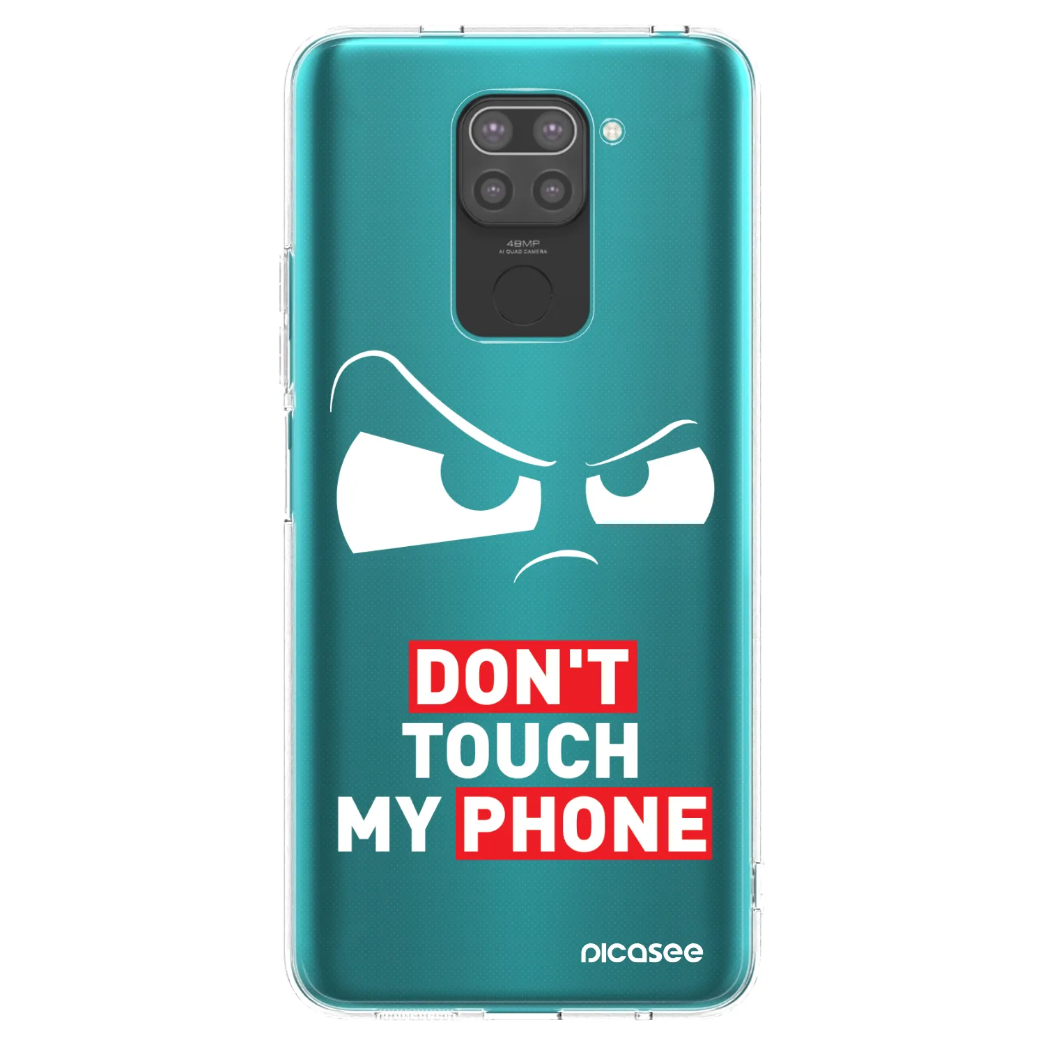 Picasee silikónový čierny obal pre Xiaomi Redmi Note 9 - Cloudy Eye - Transparent