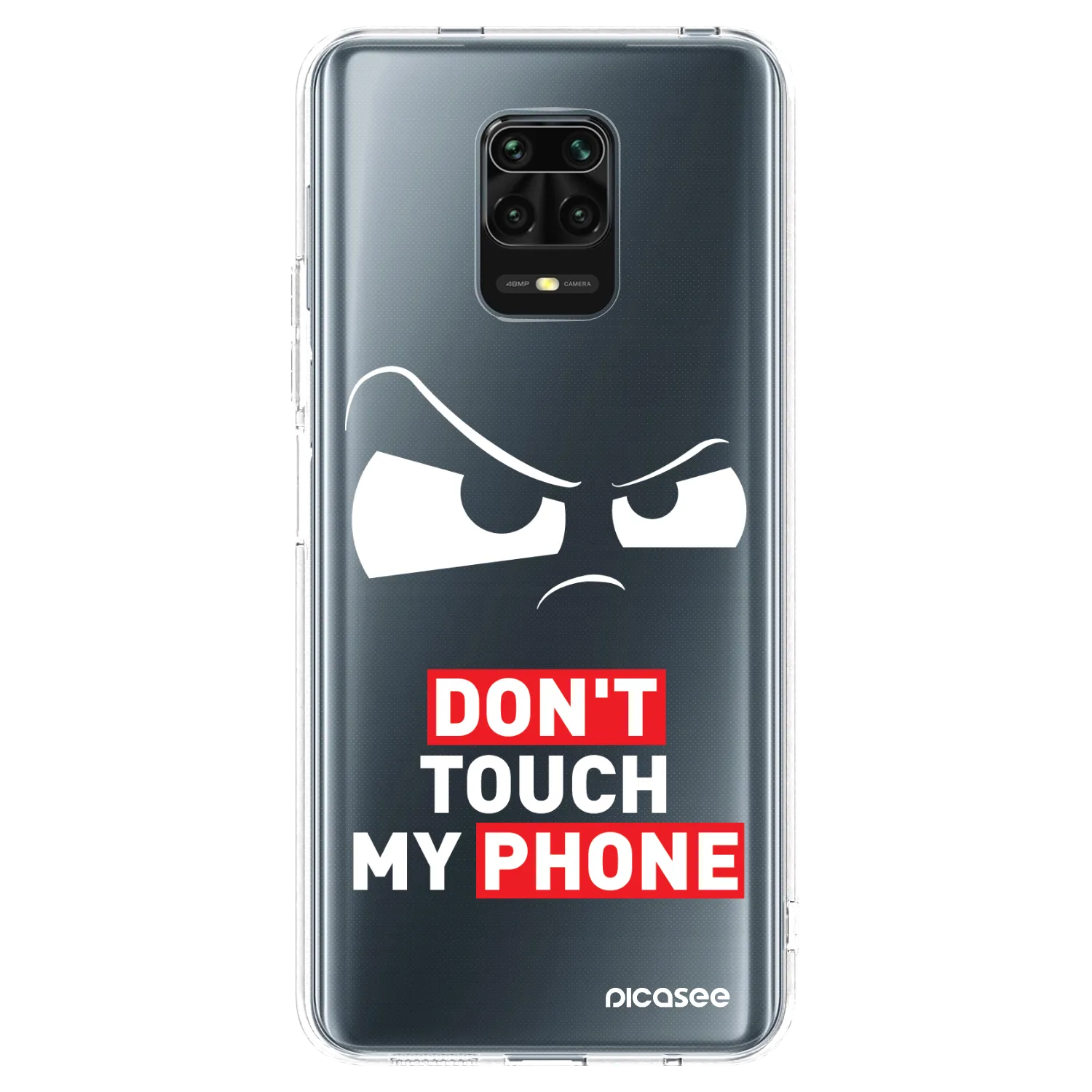 Picasee silikónový prehľadný obal pre Xiaomi Redmi Note 9S - Cloudy Eye - Transparent