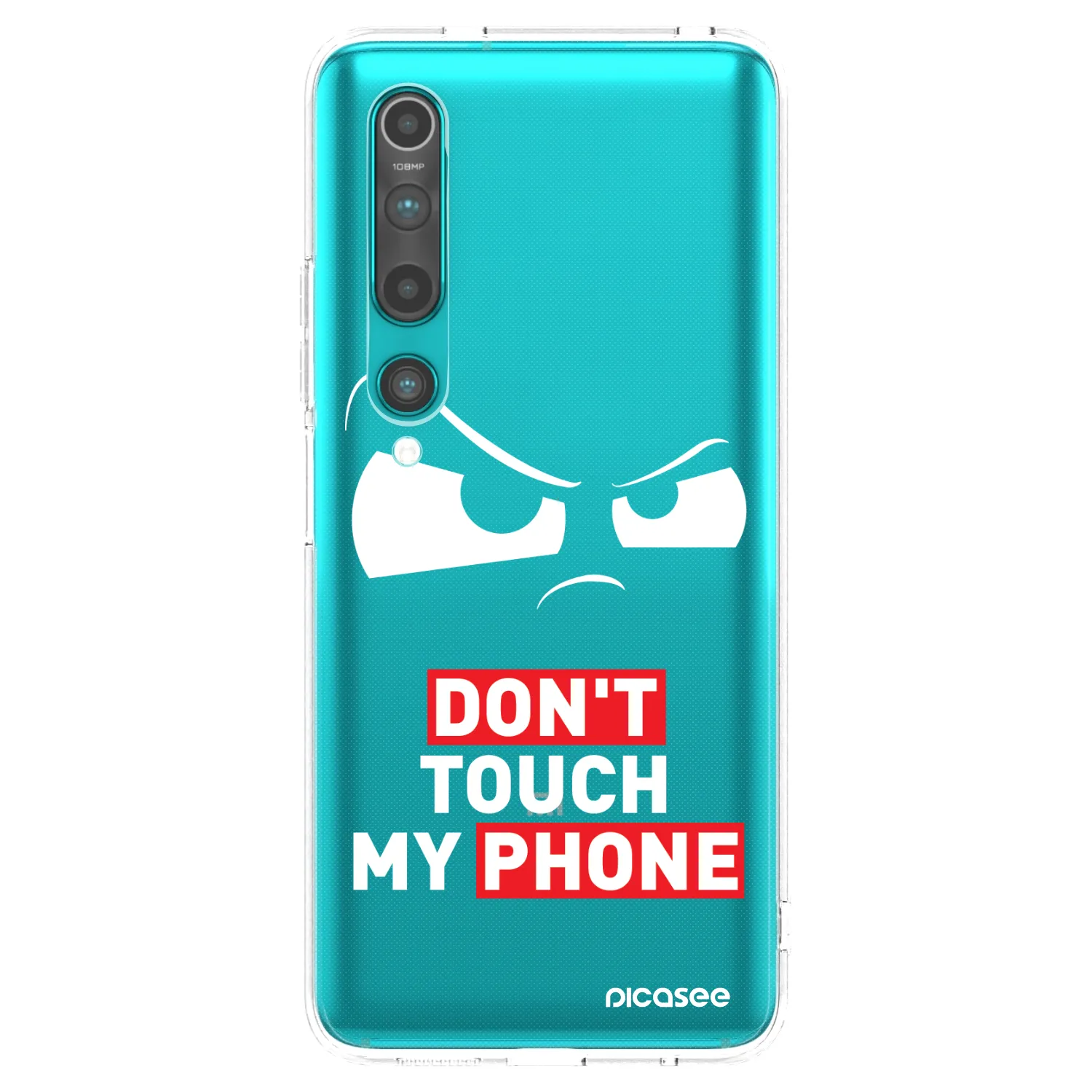 Picasee silikónový prehľadný obal pre Xiaomi Mi 10 - Cloudy Eye - Transparent