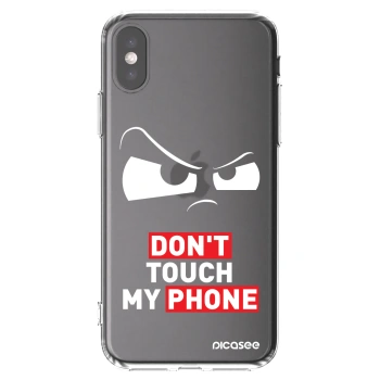 Picasee silikónový prehľadný obal pre Apple iPhone X/XS - Cloudy Eye - Transparent