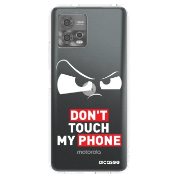 Picasee silikónový prehľadný obal pre Motorola Moto G72 - Cloudy Eye - Transparent