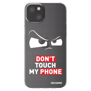 Picasee silikónový prehľadný obal pre Apple iPhone 15 Plus - Cloudy Eye - Transparent