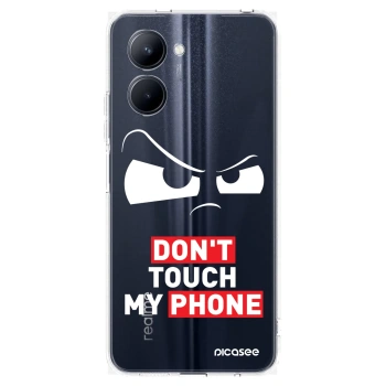 Picasee silikónový prehľadný obal pre Realme C33 (2023) - Cloudy Eye - Transparent