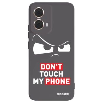 Picasee silikónový čierny obal pre Motorola Moto G85 - Cloudy Eye - Transparent