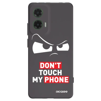 Picasee silikónový čierny obal pre Motorola Moto G35 5G - Cloudy Eye - Transparent