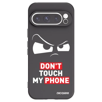 Picasee silikónový čierny obal pre Google Pixel 9 Pro - Cloudy Eye - Transparent