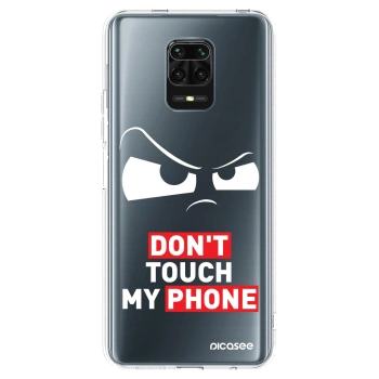 Picasee silikónový prehľadný obal pre Xiaomi Redmi Note 9 Pro - Cloudy Eye - Transparent