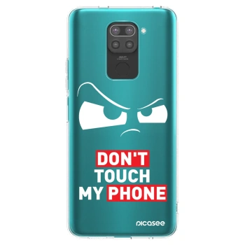 Picasee silikónový čierny obal pre Xiaomi Redmi Note 9 - Cloudy Eye - Transparent