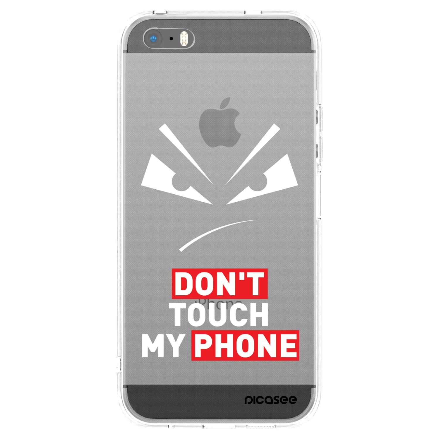 Picasee silikónový prehľadný obal pre Apple iPhone 5/5S/SE - Evil Eye - Transparent