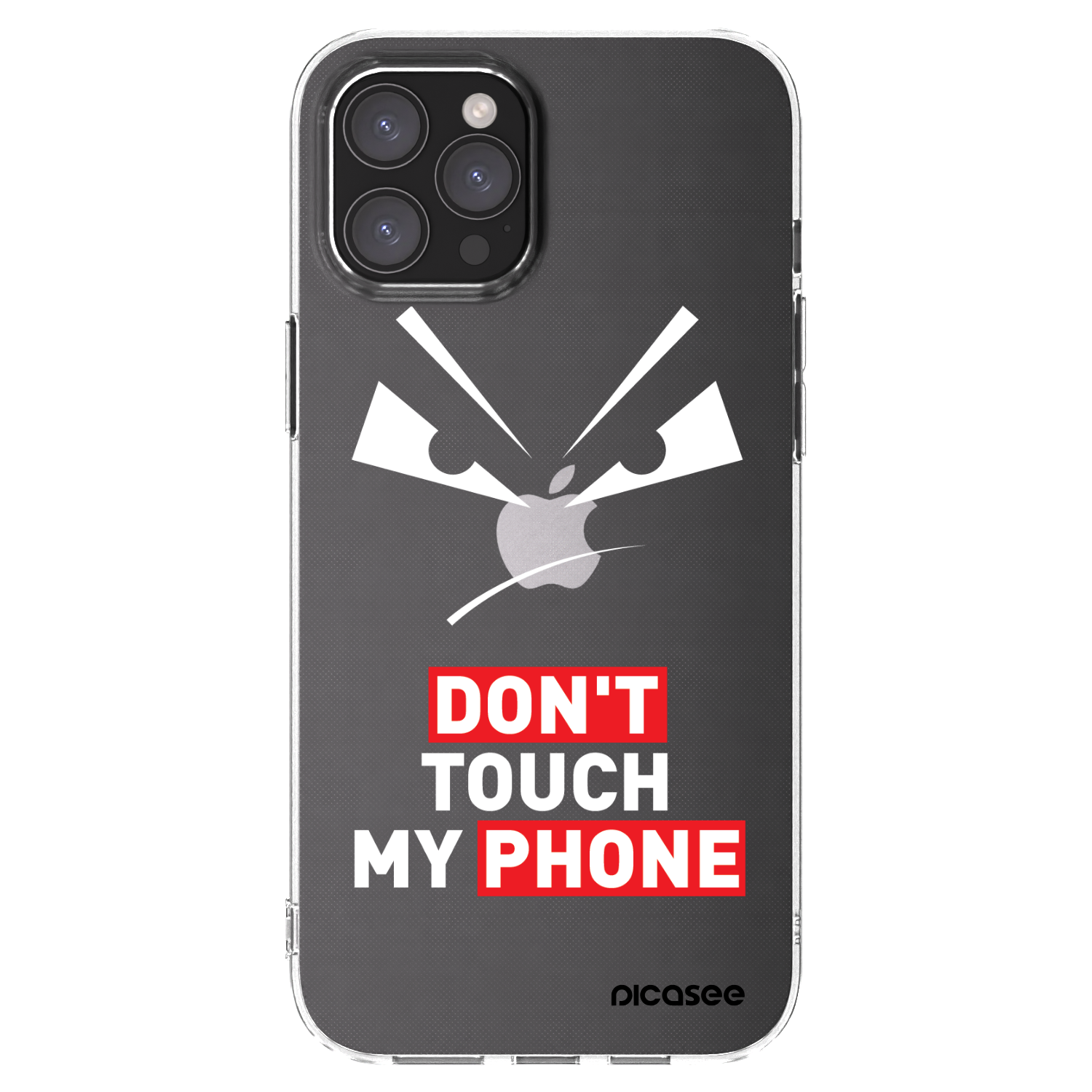 Picasee silikónový prehľadný obal pre Apple iPhone 12 Pro Max - Evil Eye - Transparent