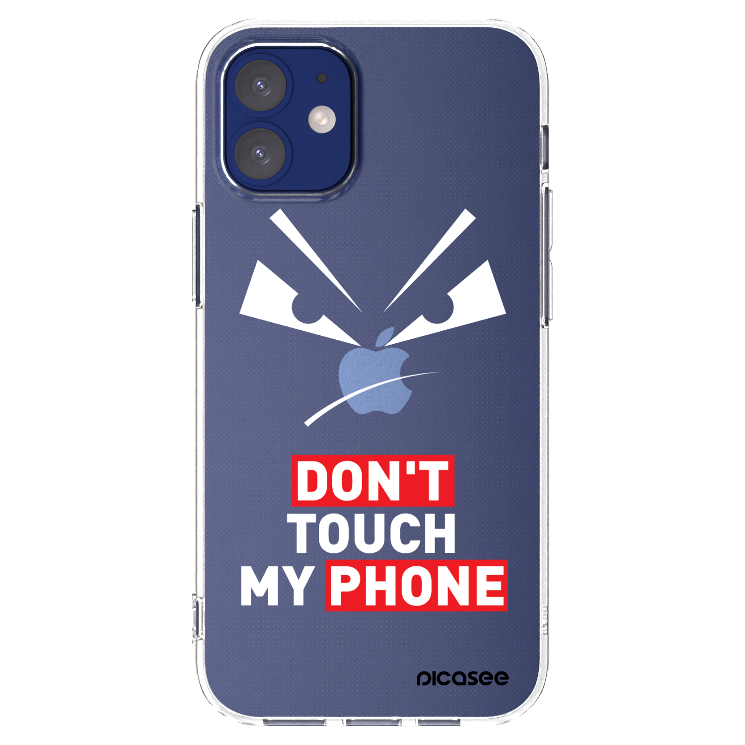 Picasee silikónový prehľadný obal pre Apple iPhone 12 mini - Evil Eye - Transparent