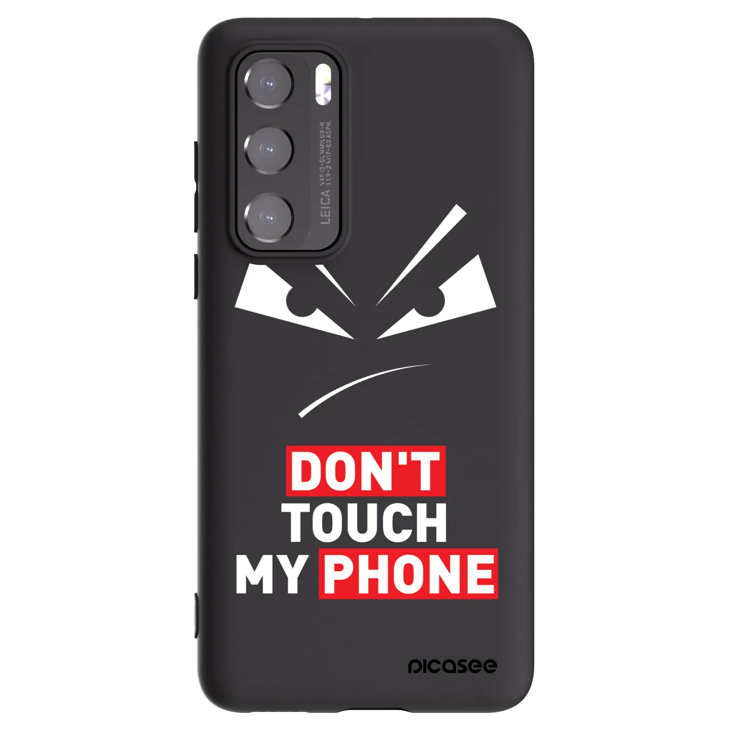Picasee silikónový čierny obal pre Huawei P40 - Evil Eye - Transparent