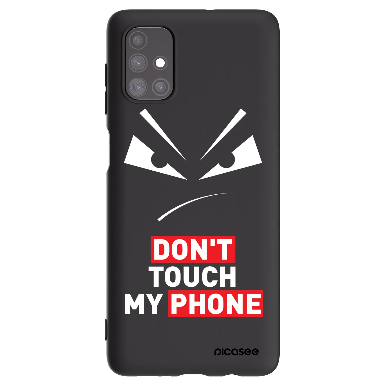 Picasee silikónový čierny obal pre Samsung Galaxy M51 M515F - Evil Eye - Transparent