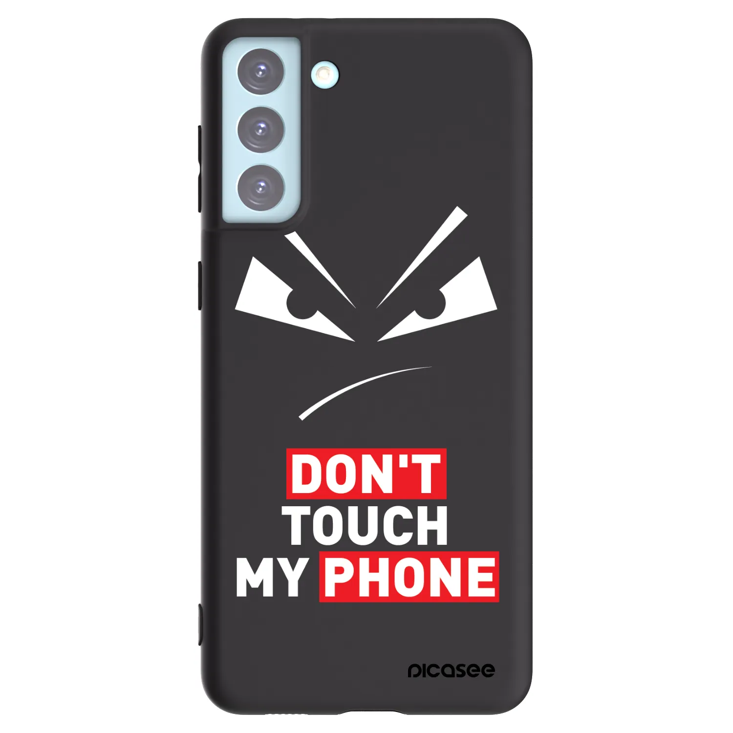 Picasee silikónový čierny obal pre Samsung Galaxy S21+ 5G G996F - Evil Eye - Transparent