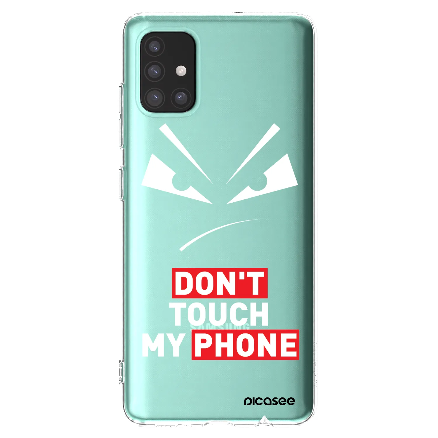 Picasee silikónový prehľadný obal pre Samsung Galaxy M31s - Evil Eye - Transparent