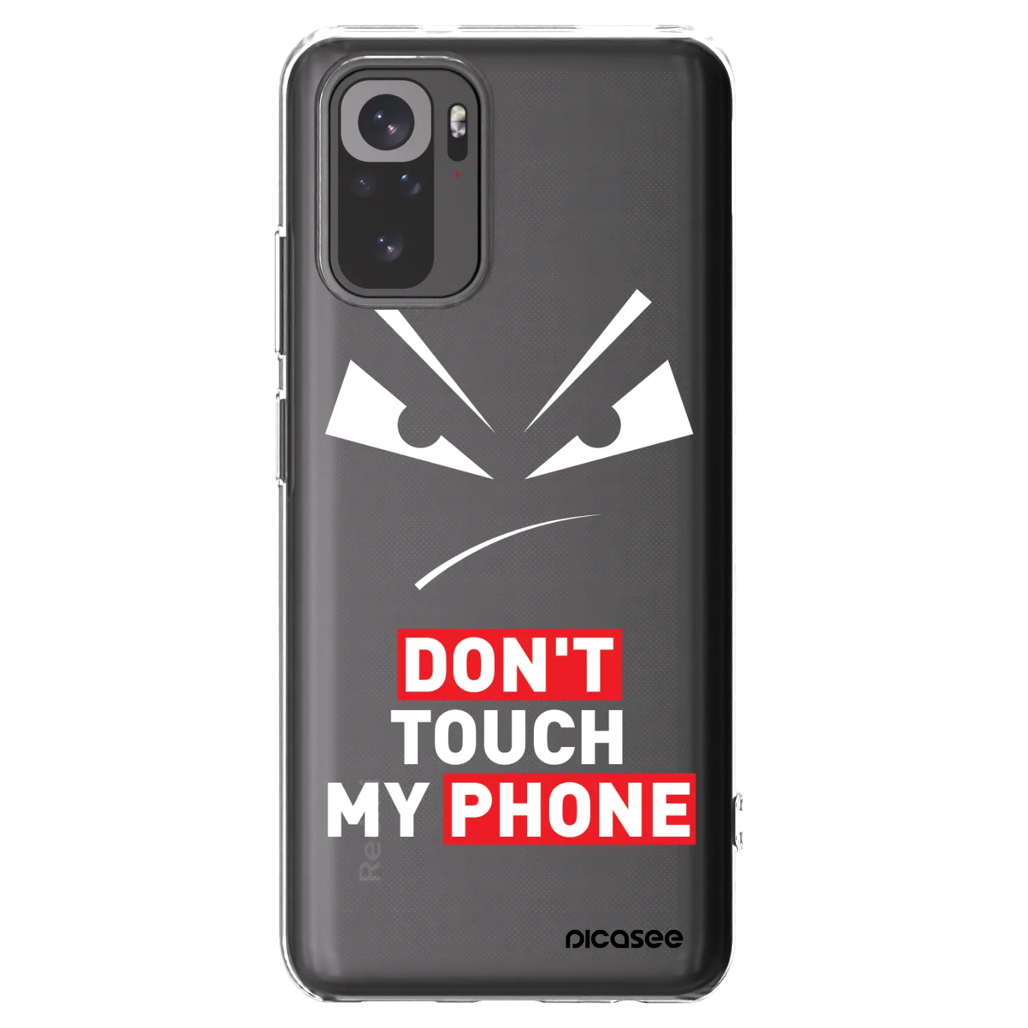 Picasee silikónový prehľadný obal pre Xiaomi Redmi Note 10 - Evil Eye - Transparent