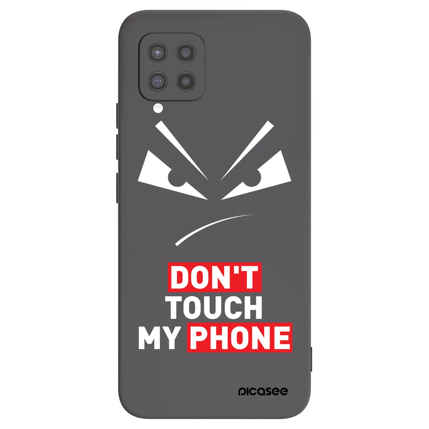 Picasee silikónový čierny obal pre Samsung Galaxy A42 A426B - Evil Eye - Transparent