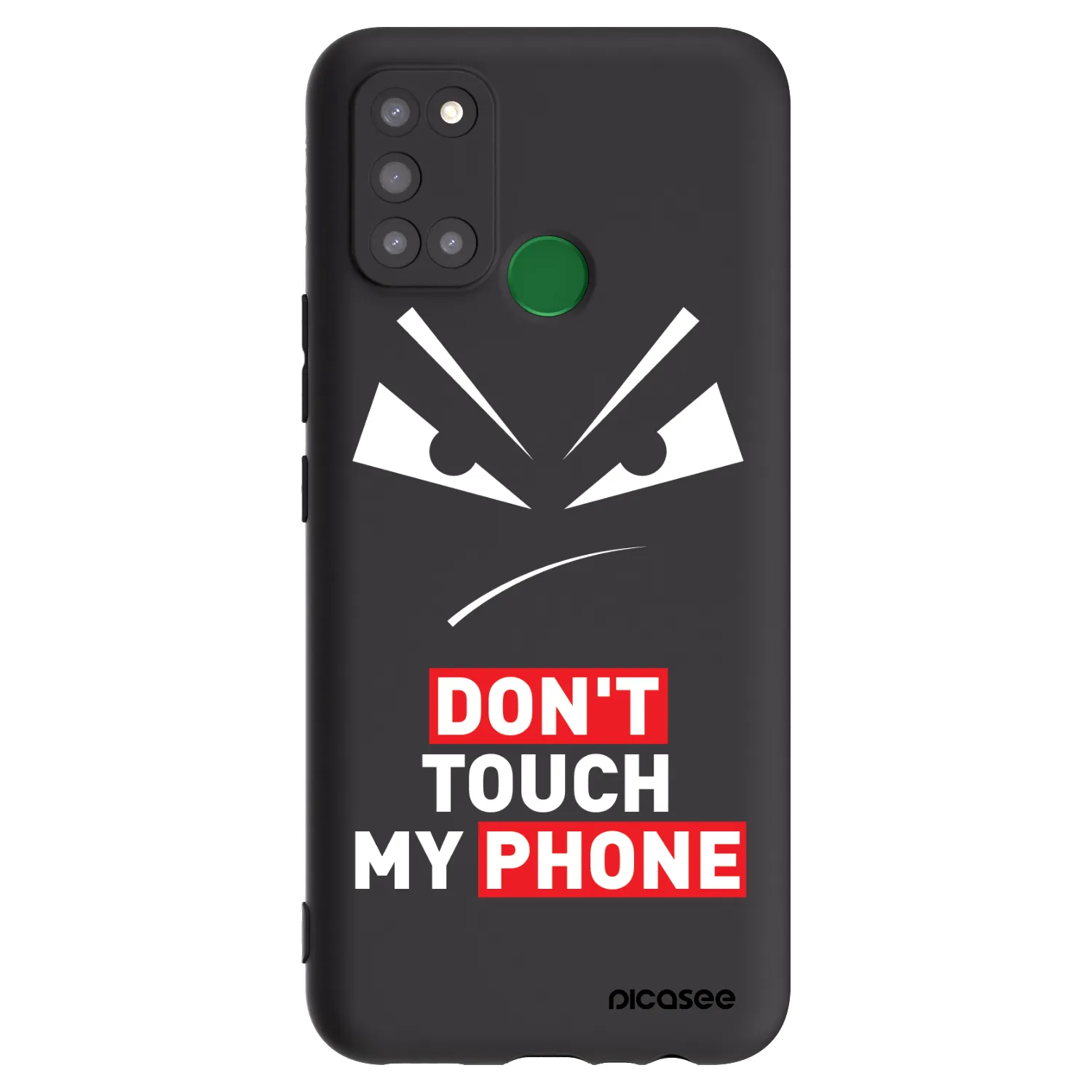Picasee silikónový čierny obal pre Realme 7i - Evil Eye - Transparent