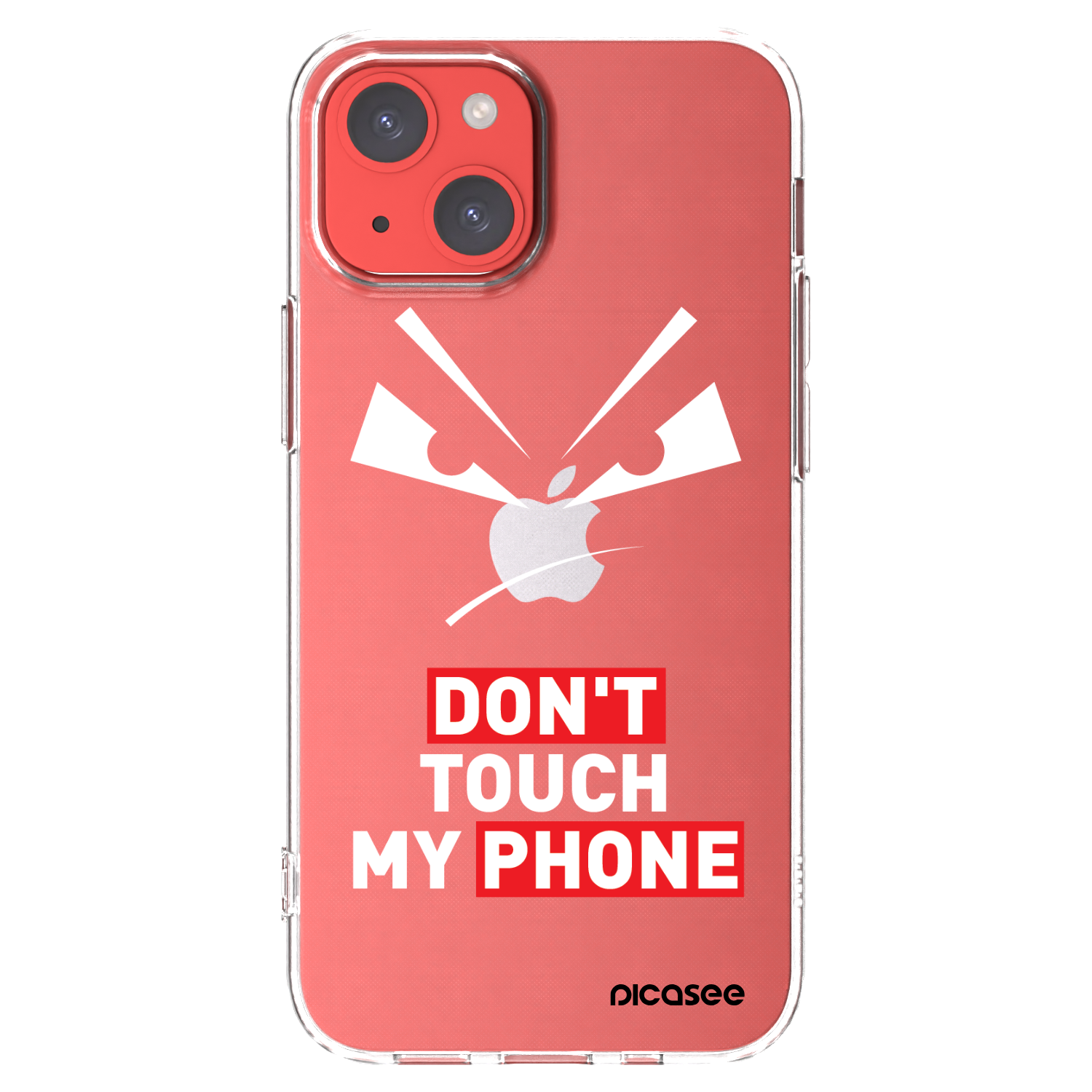 Silikónový prehľadný obal pre Apple iPhone 13 mini - Evil Eye - Transparent