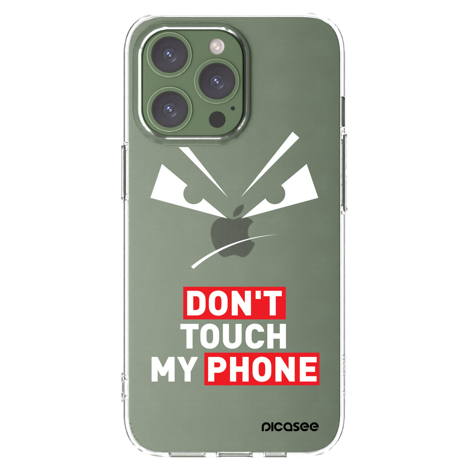 Picasee silikónový prehľadný obal pre Apple iPhone 13 Pro - Evil Eye - Transparent