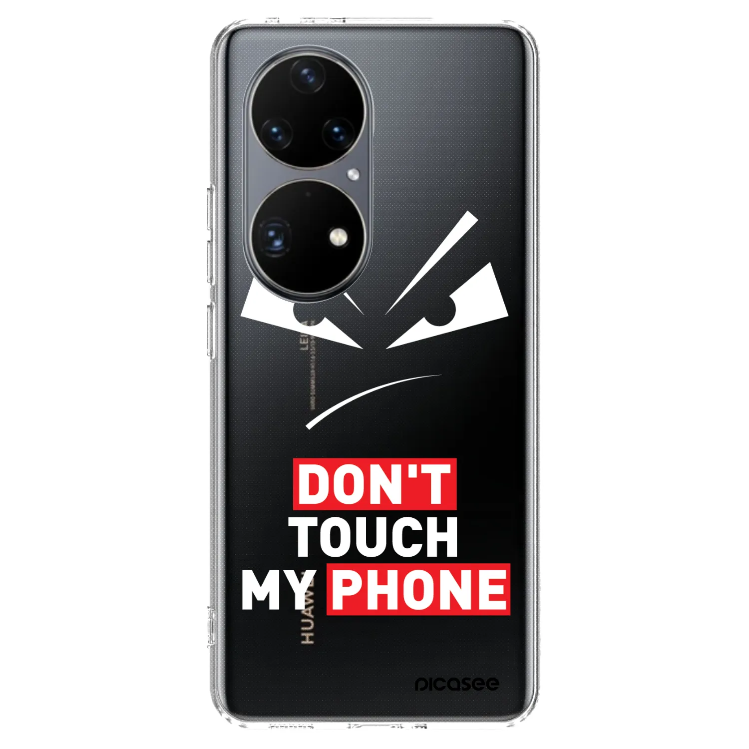 Picasee silikónový prehľadný obal pre Huawei P50 - Evil Eye - Transparent
