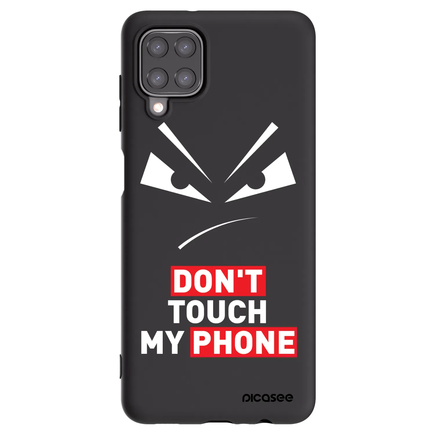 Picasee silikónový čierny obal pre Samsung Galaxy M12 M127F - Evil Eye - Transparent