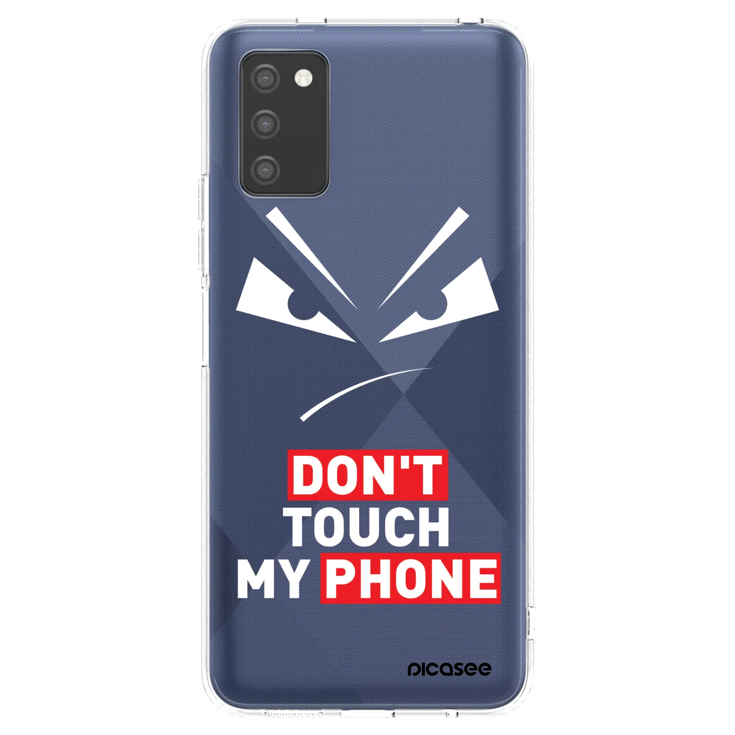 Picasee silikónový prehľadný obal pre Samsung Galaxy A02s A025G - Evil Eye - Transparent