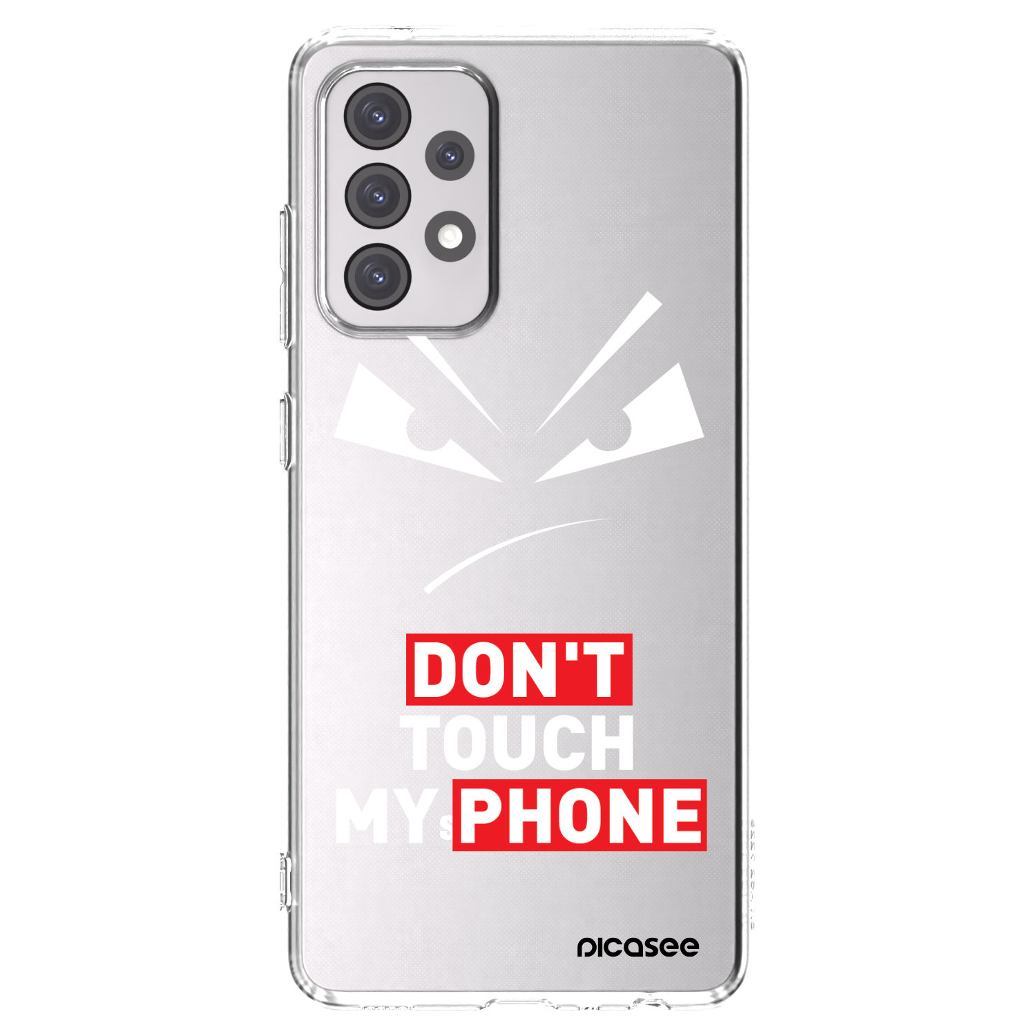 Picasee silikónový prehľadný obal pre Samsung Galaxy A52s 5G A528B - Evil Eye - Transparent