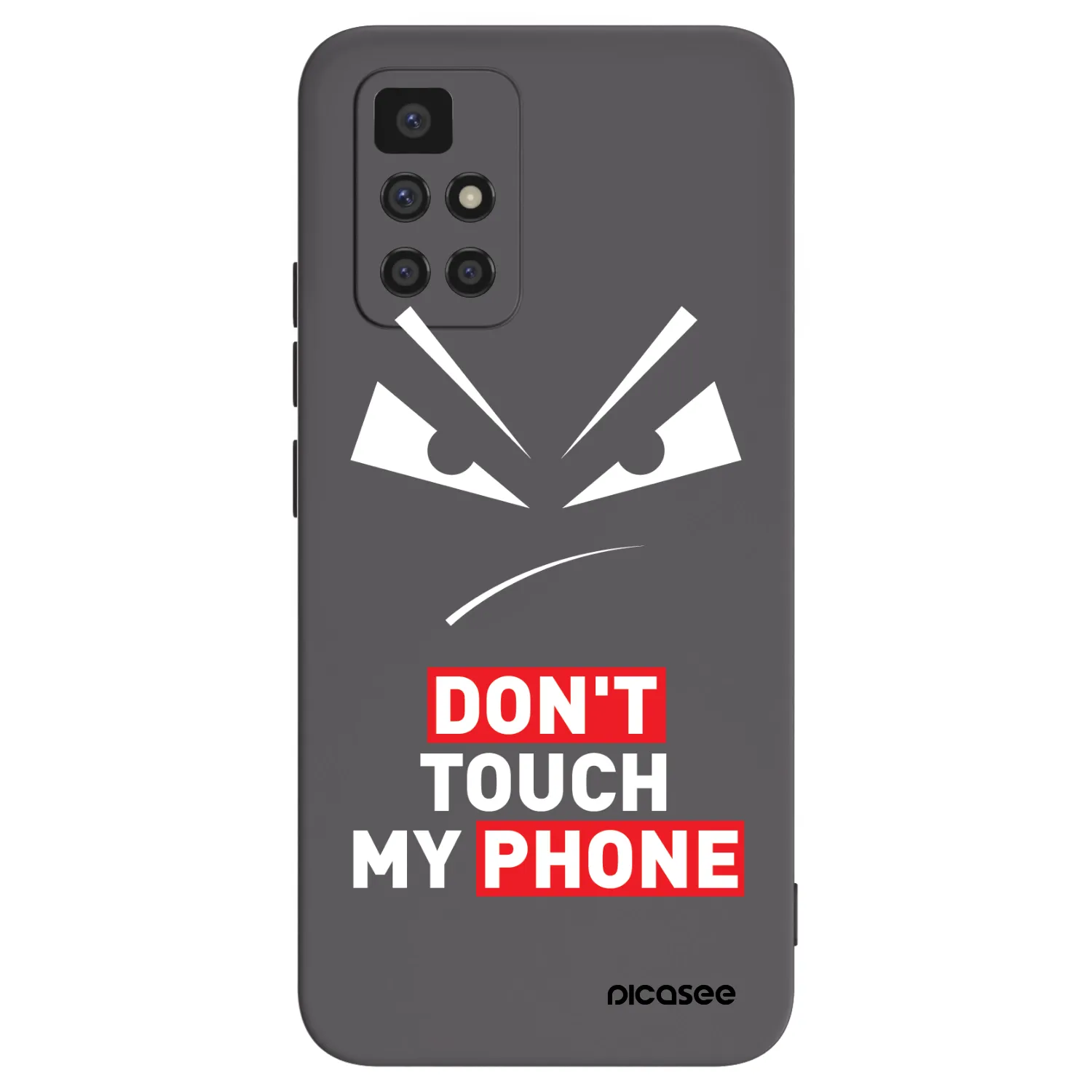Picasee silikónový čierny obal pre Xiaomi Redmi 10 - Evil Eye - Transparent
