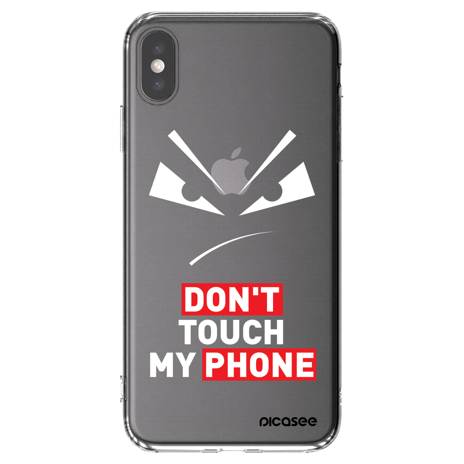 Picasee silikónový prehľadný obal pre Apple iPhone XS Max - Evil Eye - Transparent