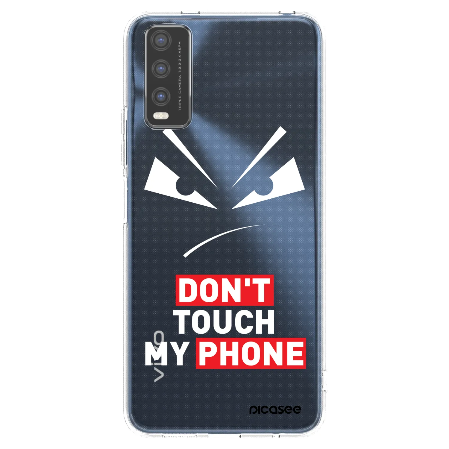 Picasee silikónový prehľadný obal pre Vivo Y20s - Evil Eye - Transparent