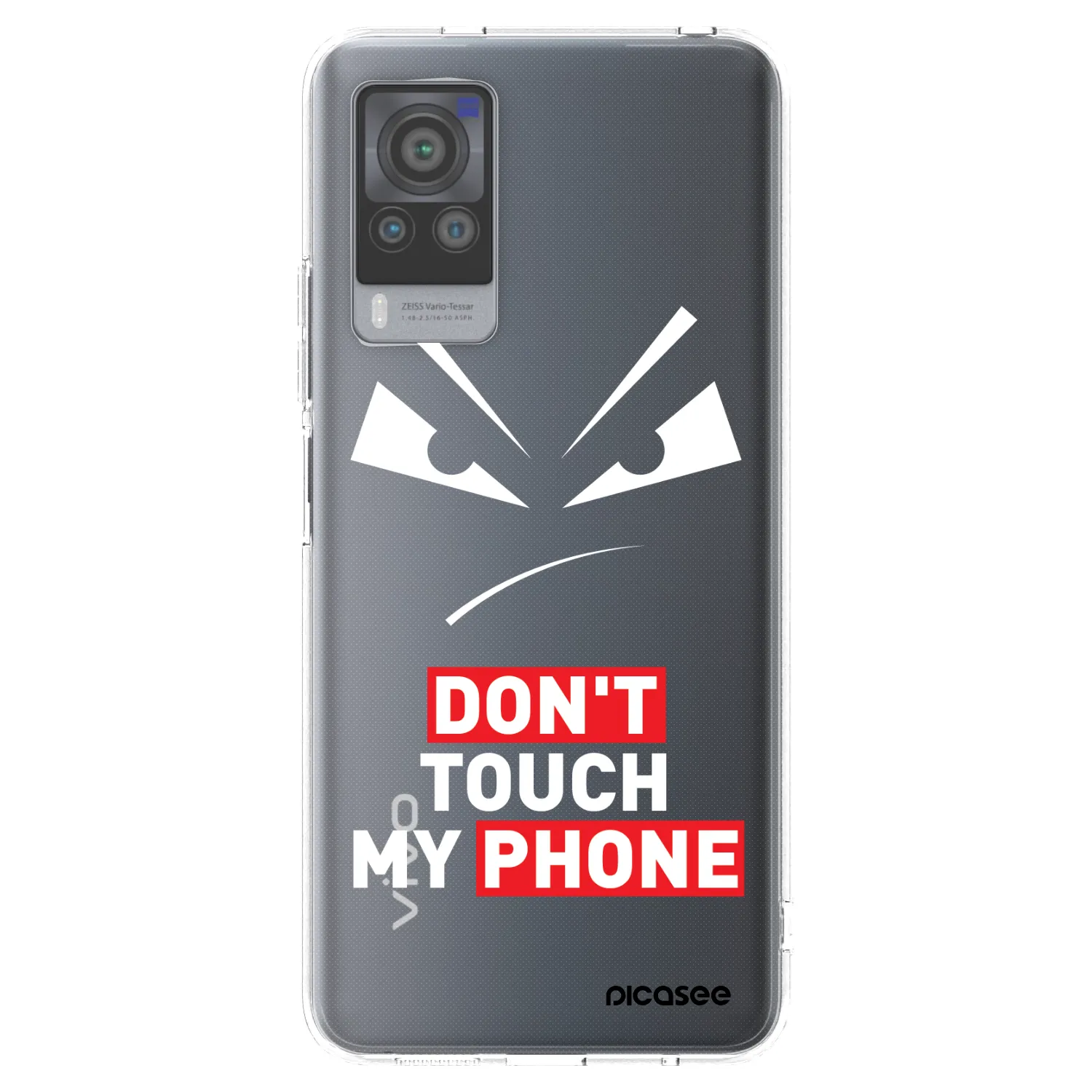 Picasee silikónový prehľadný obal pre Vivo X60 Pro 5G - Evil Eye - Transparent