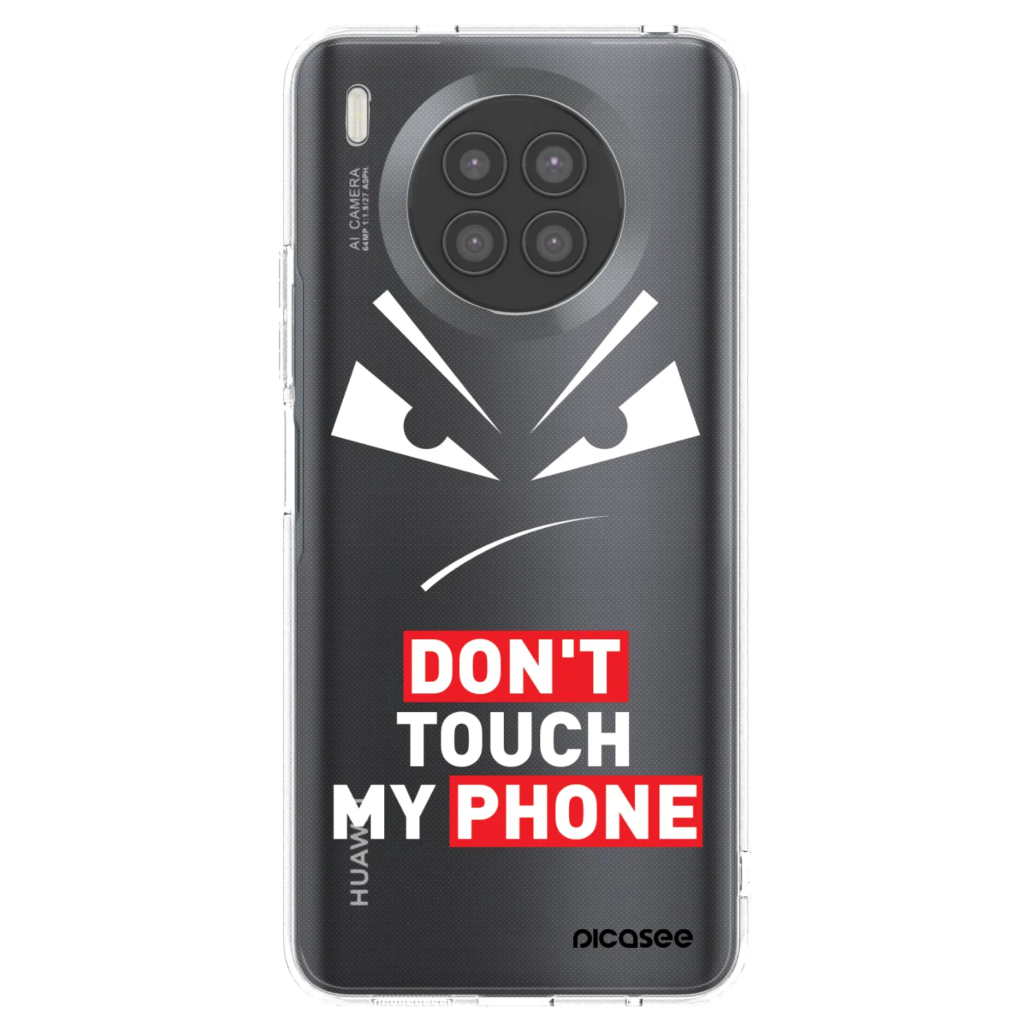 Picasee silikónový prehľadný obal pre Huawei Nova 8i - Evil Eye - Transparent