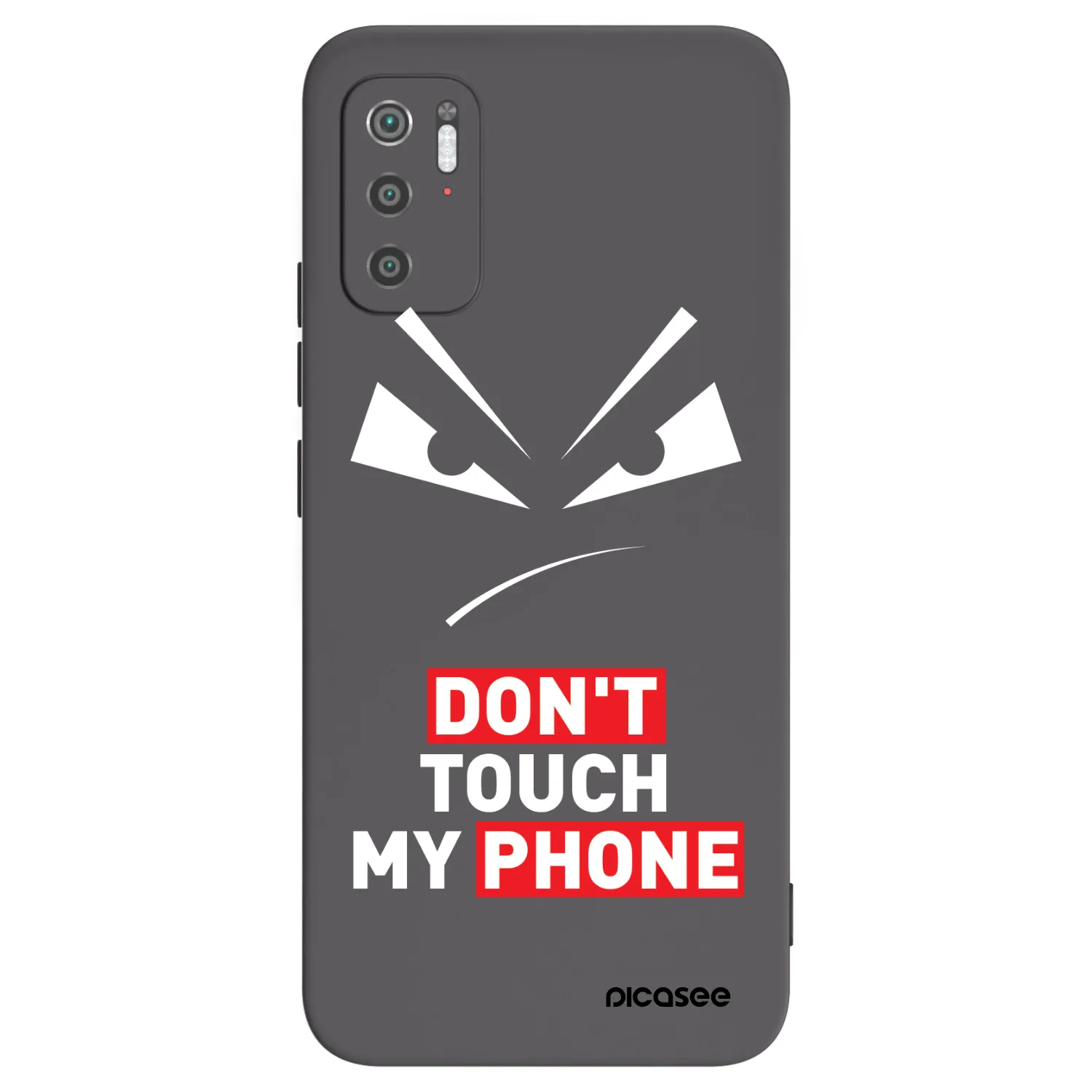 Picasee silikónový čierny obal pre Xiaomi Poco M3 Pro 5G - Evil Eye - Transparent