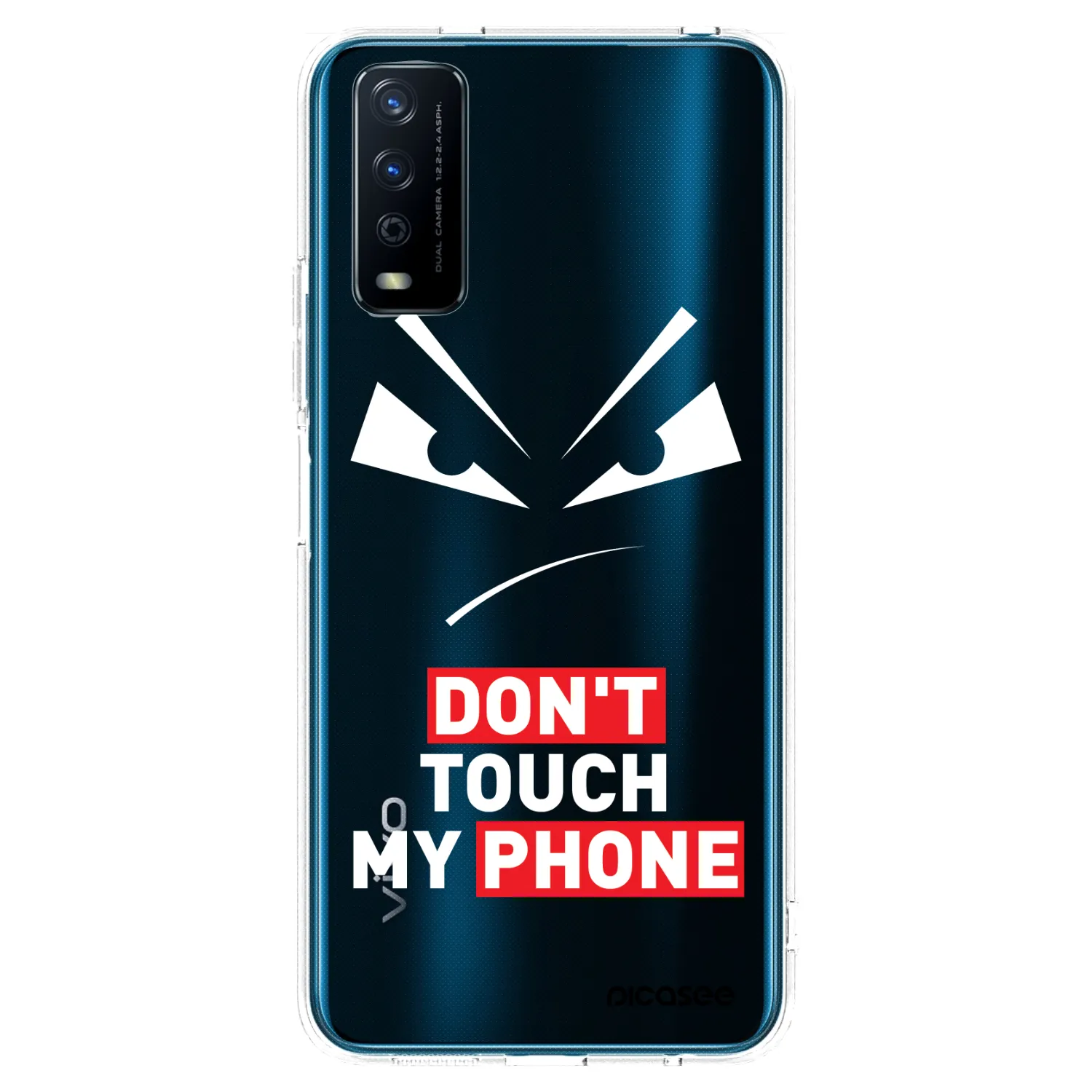 Picasee silikónový prehľadný obal pre Vivo Y11s - Evil Eye - Transparent