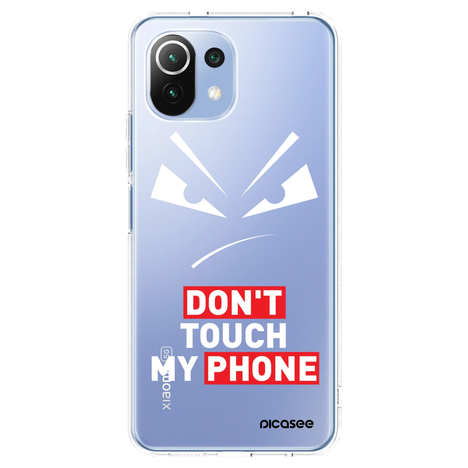 Picasee silikónový prehľadný obal pre Xiaomi 11 Lite 5G NE - Evil Eye - Transparent