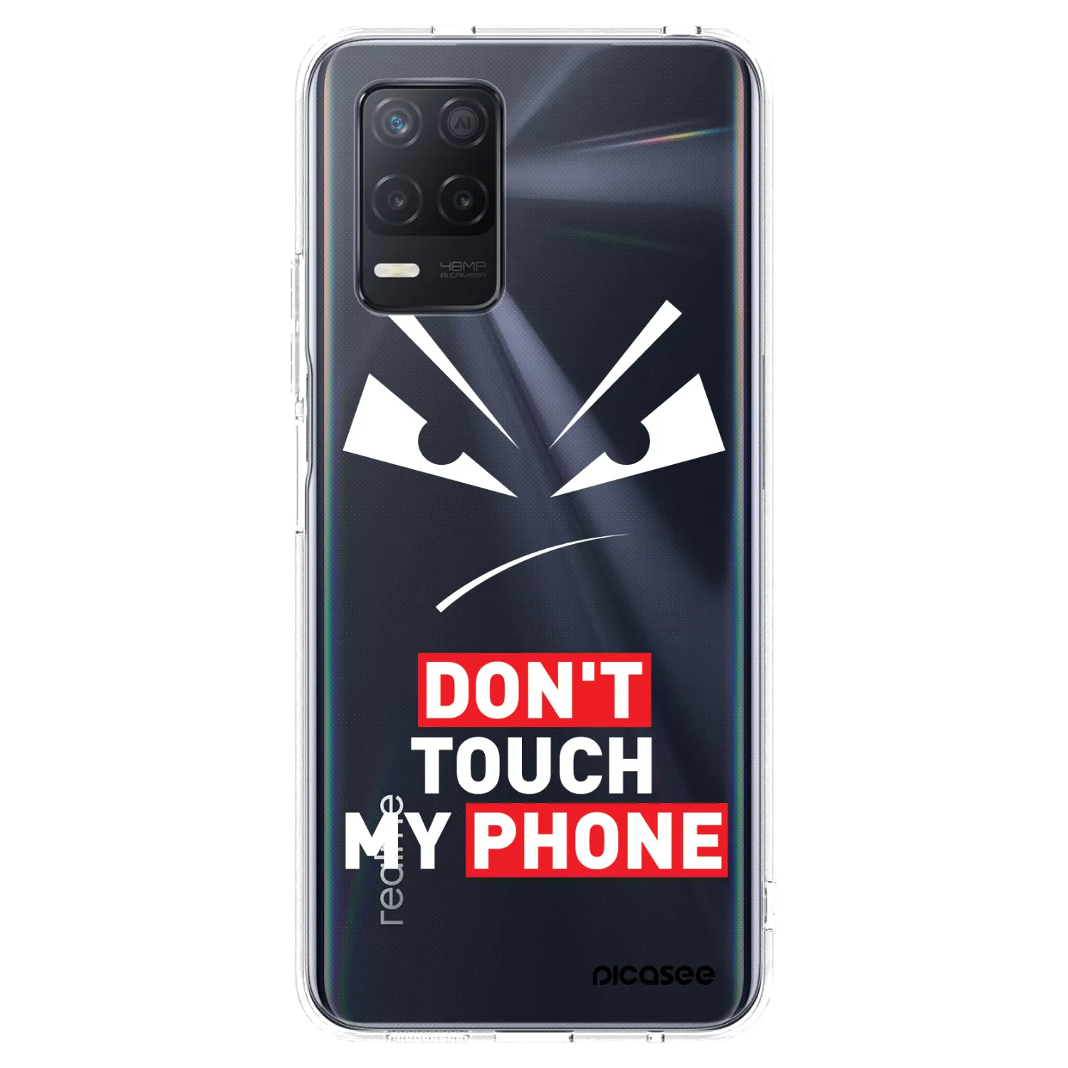 Picasee silikónový prehľadný obal pre Realme 8 5G - Evil Eye - Transparent