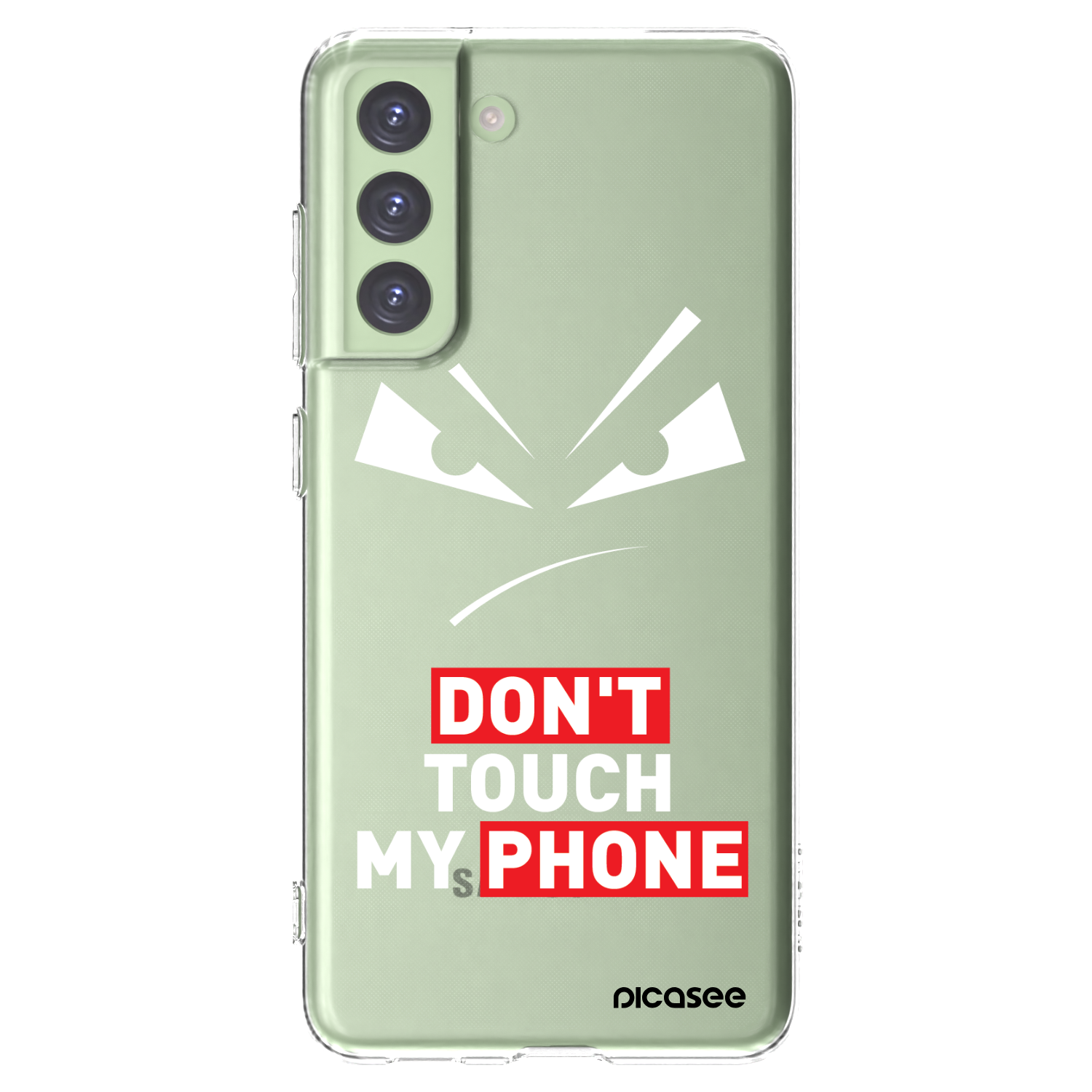 Picasee silikónový prehľadný obal pre Samsung Galaxy S21 FE 5G - Evil Eye - Transparent