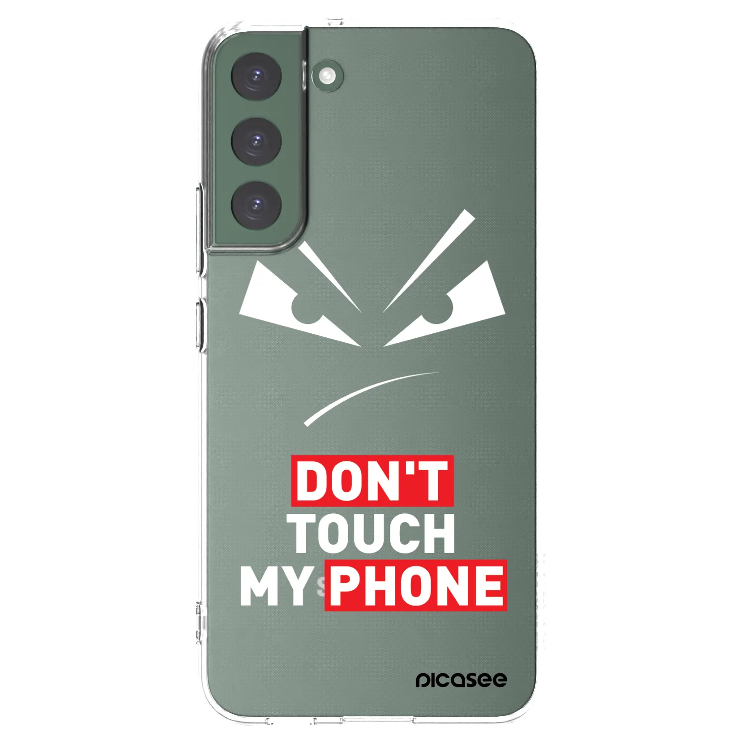 Picasee silikónový prehľadný obal pre Samsung Galaxy S22+ 5G - Evil Eye - Transparent