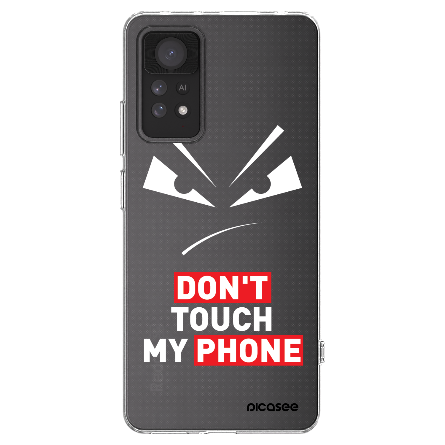 Picasee silikónový prehľadný obal pre Xiaomi Redmi Note 11 Pro 5G - Evil Eye - Transparent
