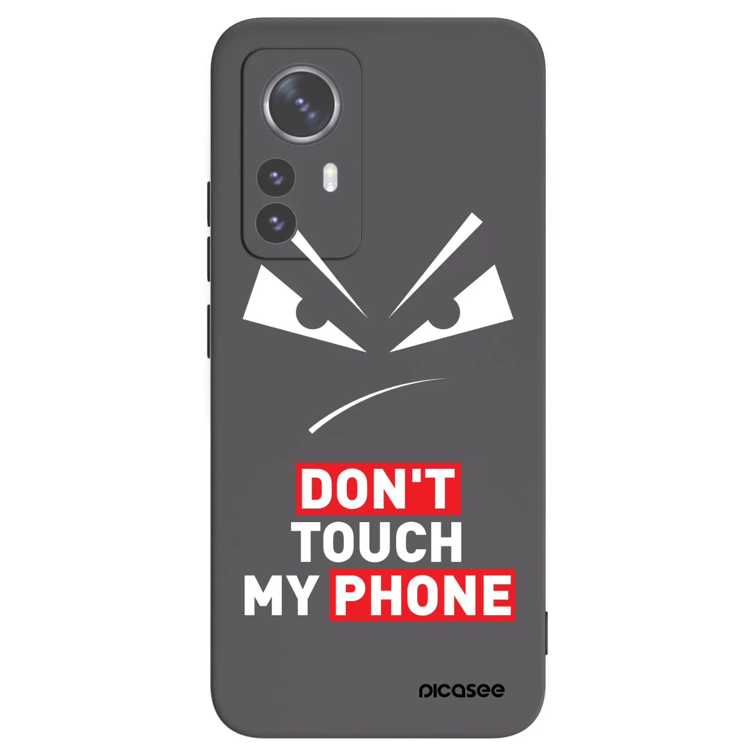 Picasee silikónový čierny obal pre Xiaomi 12 Pro - Evil Eye - Transparent