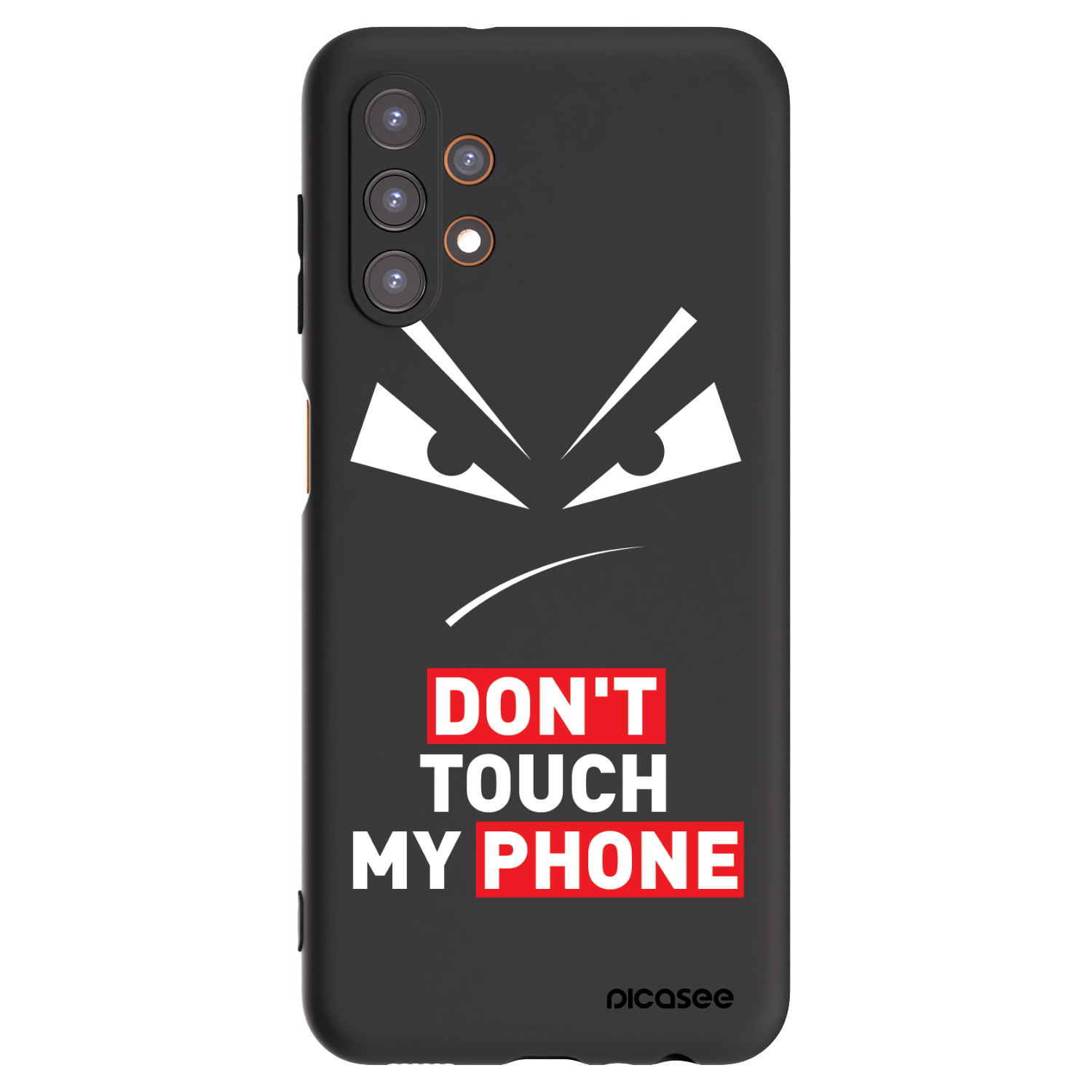 Picasee silikónový čierny obal pre Samsung Galaxy A13 4G A135 - Evil Eye - Transparent