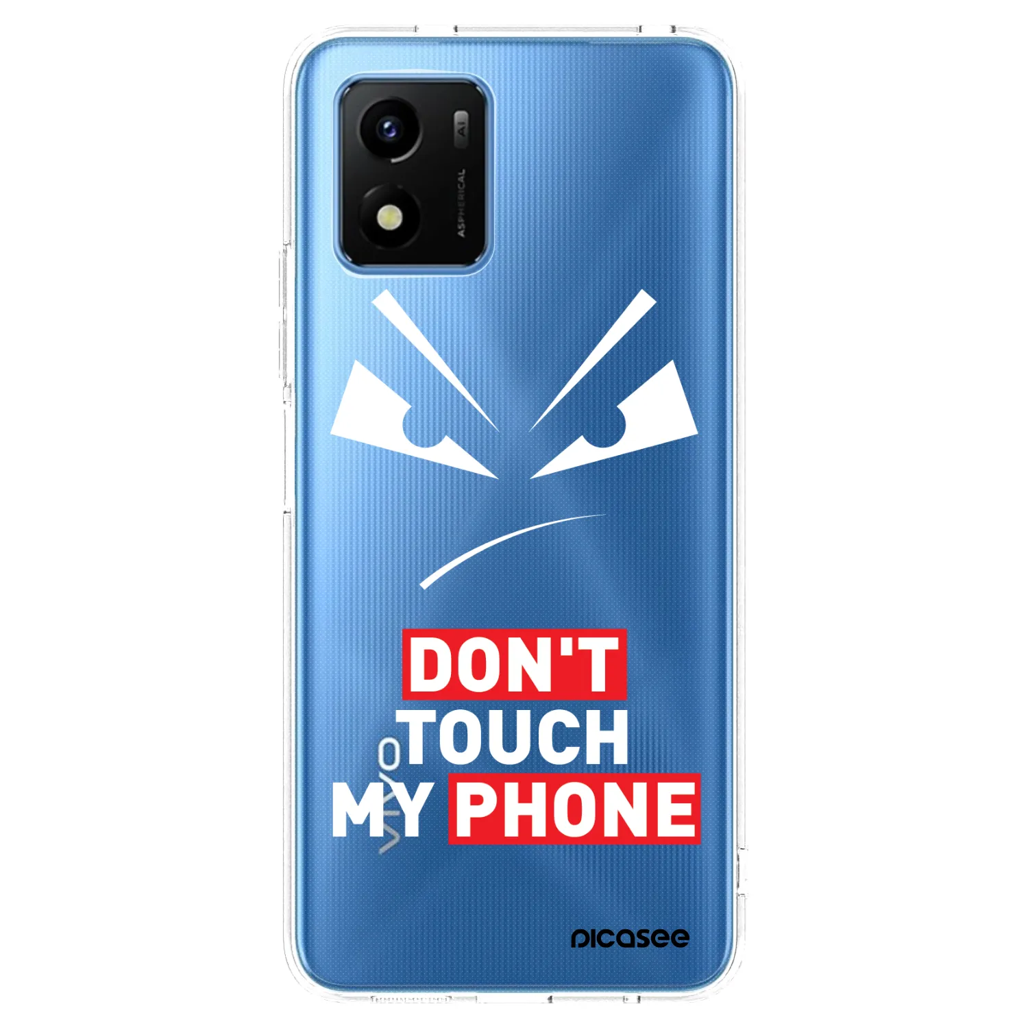 Picasee silikónový prehľadný obal pre Vivo Y01 - Evil Eye - Transparent