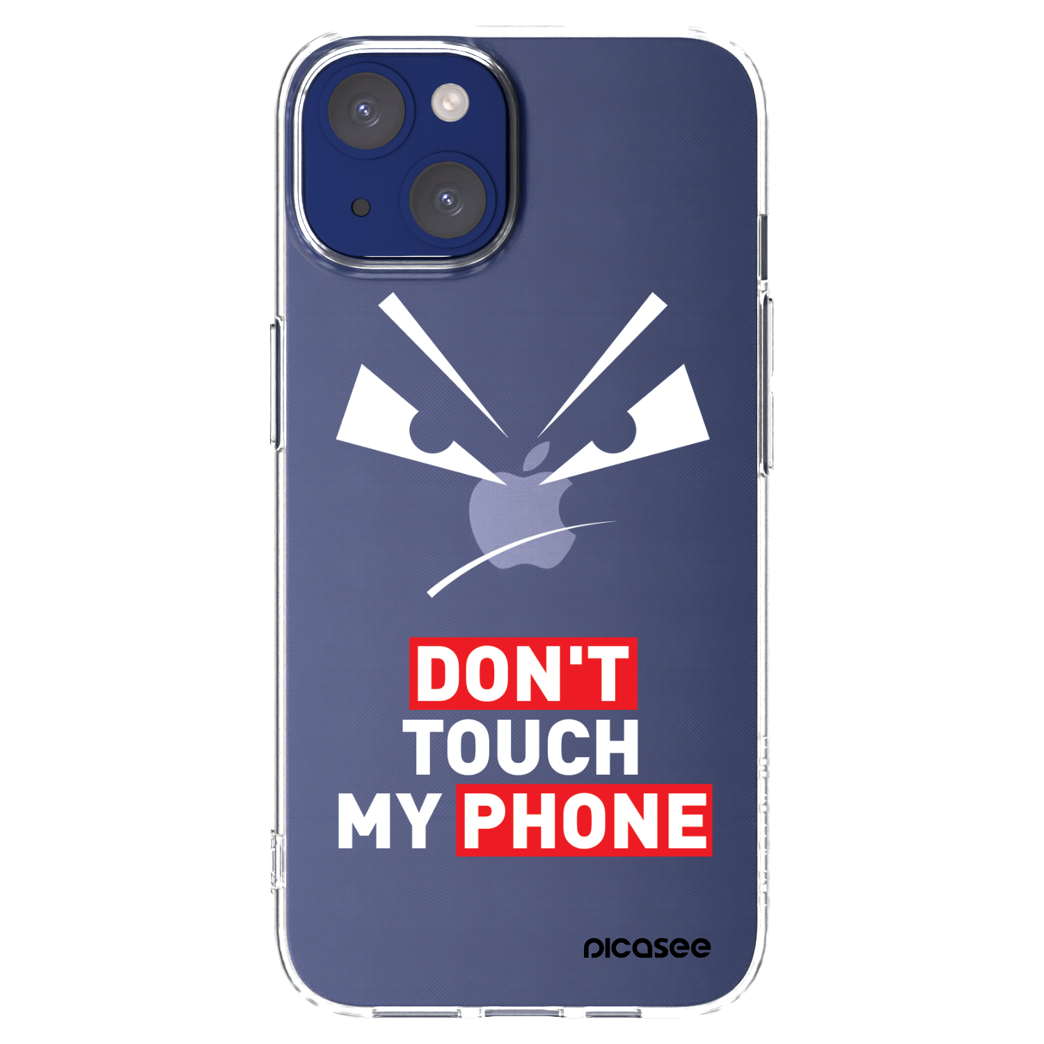 Silikónový prehľadný obal pre Apple iPhone 14 - Evil Eye - Transparent