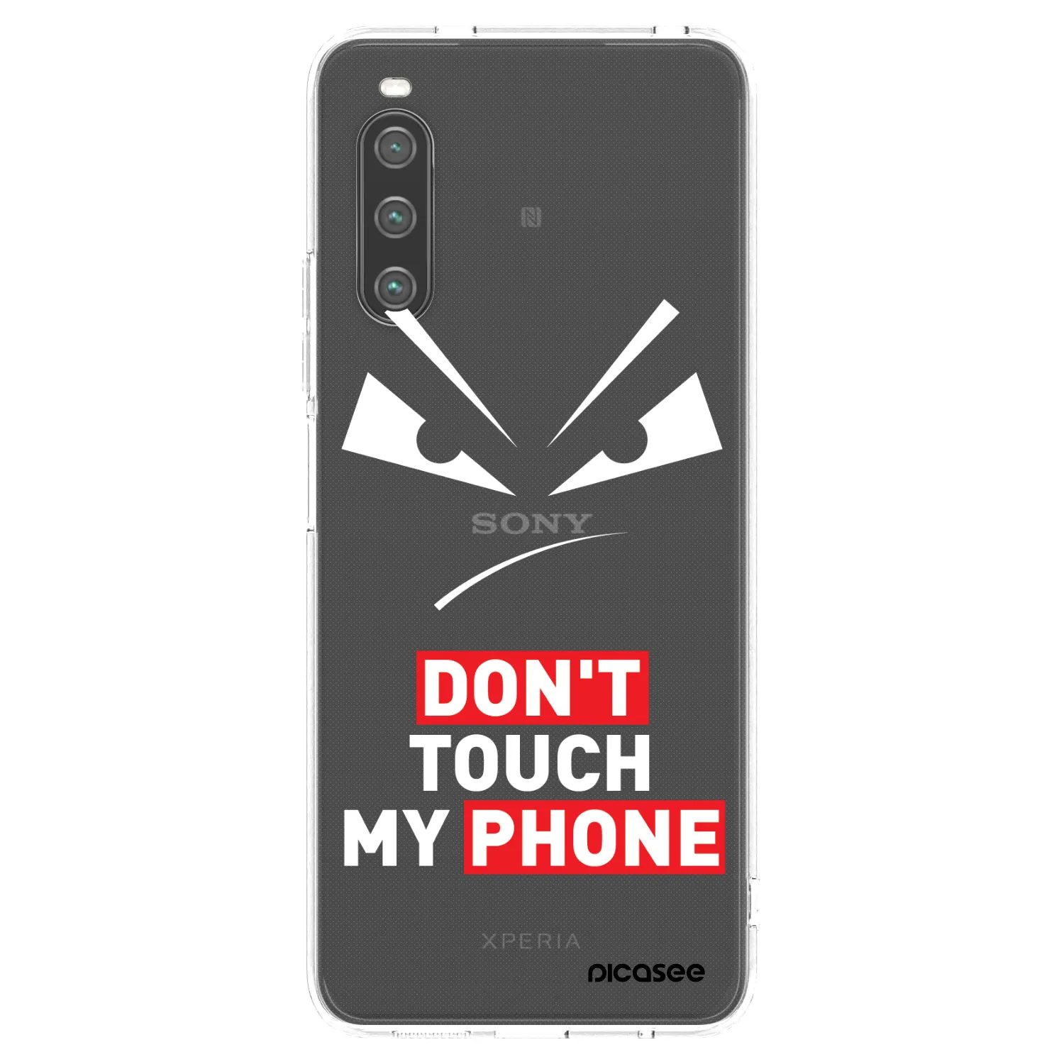 Picasee silikónový prehľadný obal pre Sony Xperia 10 IV 5G - Evil Eye - Transparent